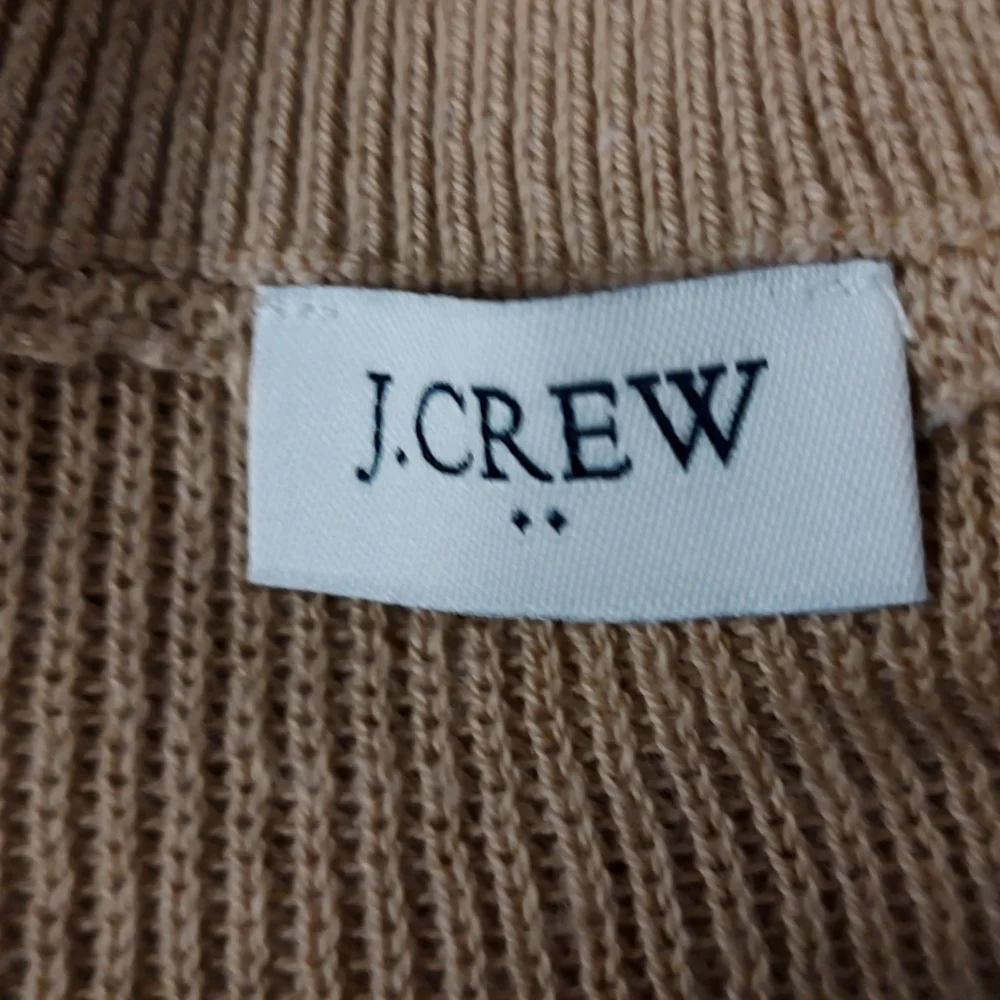 Sweater Women J Crew  Poncho  One Size Color Beige And White High Neck Relaxed